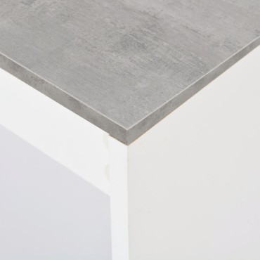 vidaXL Τραπέζι Μπαρ με Ράφι Λευκό 110x50x103cm 1 τεμ.