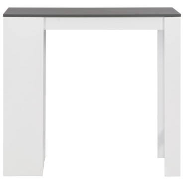 vidaXL Τραπέζι Μπαρ με Ράφι Λευκό 110x50x103cm 1 τεμ.