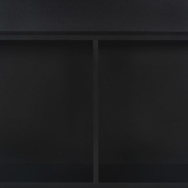 vidaXL Τραπέζι Μπαρ με 2 Επιφάνειες Χρώμα Μαύρο 130x40x120cm 1 τεμ.