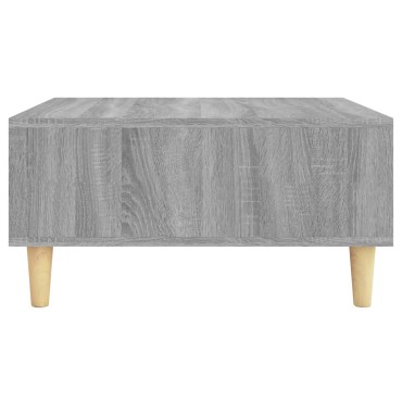 vidaXL Τραπεζάκι Σαλονιού Γκρι Sonoma 60x60x30cm από Μοριοσανίδα 1 τεμ.