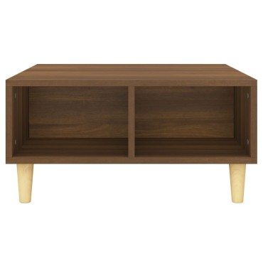 vidaXL Τραπεζάκι Σαλονιού Καφέ Δρυς 60x60x30cm Επεξεργασμένο Ξύλο 1 τεμ.