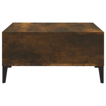 vidaXL Τραπεζάκι Σαλονιού Καπνιστή Δρυς 60x60x30cm από Μοριοσανίδα 1 τεμ.