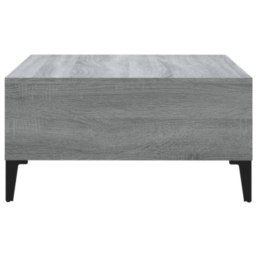 vidaXL Τραπεζάκι Σαλονιού Γκρι Sonoma 60x60x30cm από Επεξ. Ξύλο 1 τεμ.