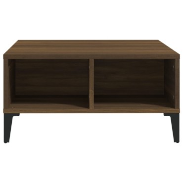 vidaXL Τραπεζάκι Σαλονιού Καφέ Δρυς 60x60x30cm από Μοριοσανίδα 1 τεμ.