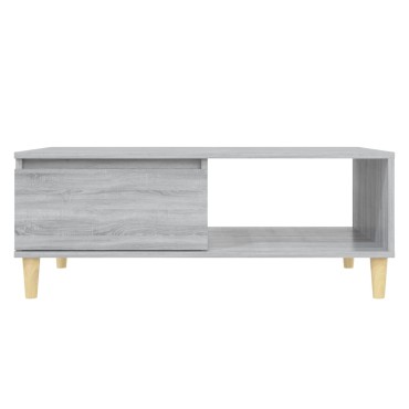 vidaXL Τραπεζάκι Σαλονιού Γκρι Sonoma 90x60x35cm Επεξεργασμένο Ξύλο 1 τεμ.