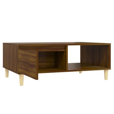 vidaXL Τραπεζάκι Σαλονιού Καφέ Δρυς 90x60x35cm από Επεξεργασμ. Ξύλο 1 τεμ.