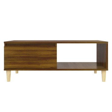 vidaXL Τραπεζάκι Σαλονιού Καφέ Δρυς 90x60x35cm από Επεξεργασμ. Ξύλο 1 τεμ.