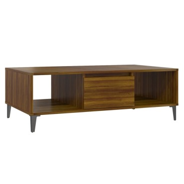 vidaXL Τραπεζάκι Σαλονιού Καφέ Δρυς 103,5x60x35cm Επεξεργασμένο Ξύλο 1 τεμ.
