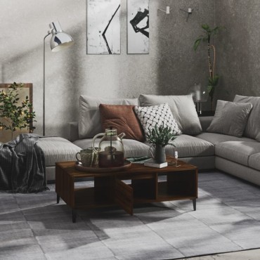 vidaXL Τραπεζάκι Σαλονιού Καφέ Δρυς 103,5x60x35cm Επεξεργασμένο Ξύλο 1 τεμ.