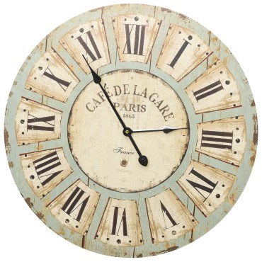 325183 vidaXL Wall Clock Multicolour 60 cm MDF