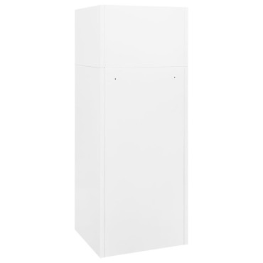 vidaXL Ντουλάπα για Σέλα Λευκό 53 x 53 x 140 εκ. Ατσάλινο