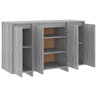 vidaXL Μπουφές Γκρι Sonoma 120x41x75cm από Μοριοσανίδα 1 τεμ.