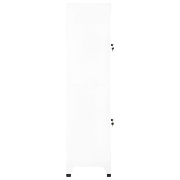 vidaXL Φοριαμός Λευκός 38x45x180cm Ατσάλινος 1 τεμ.