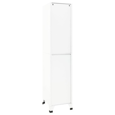 vidaXL Φοριαμός Λευκός 38x45x180cm Ατσάλινος 1 τεμ.