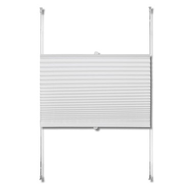 Πλισέ στόρι σκίασης 90 x 1125 cm Λευκό