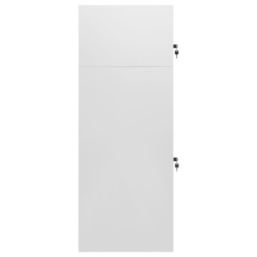 vidaXL Ντουλάπα για Σέλα Ανοιχτό Γκρι 53 x 53 x 140 εκ. Ατσάλινη