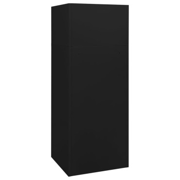 vidaXL Ντουλάπα για Σέλα Μαύρη 53 x 53 x 140 εκ. Ατσάλινη