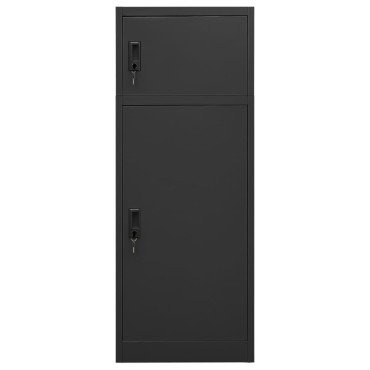 vidaXL Ντουλάπα για Σέλα Ανθρακί 53 x 53 x 140 εκ. Ατσάλινη