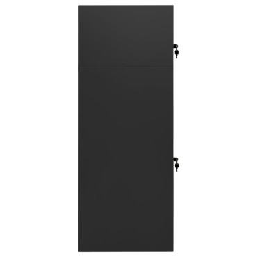 vidaXL Ντουλάπα για Σέλα Ανθρακί 53 x 53 x 140 εκ. Ατσάλινη