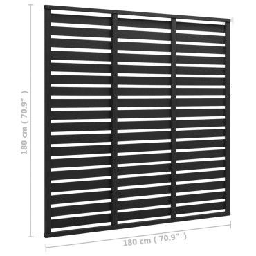 vidaXL Πάνελ Περίφραξης Μαύρο 180x180cm από WPC