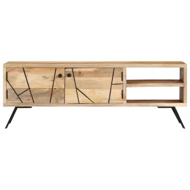 vidaXL Έπιπλο Τηλεόρασης 110x30x40cm από Μασίφ Ξύλο Μάνγκο