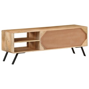 vidaXL Έπιπλο Τηλεόρασης 110x30x40cm από Μασίφ Ξύλο Μάνγκο