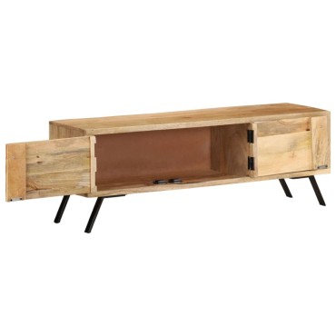 vidaXL Έπιπλο Τηλεόρασης 110x30x40cm από Μασίφ Ξύλο Μάνγκο