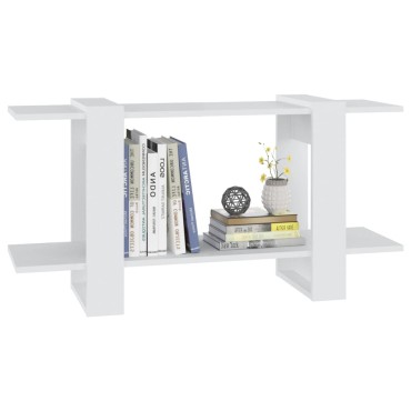 vidaXL Βιβλιοθήκη Ραφιέρα Λευκή 100x30x51cm Επεξεργασμένο Ξύλο 1 τεμ.