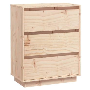 vidaXL Συρταριέρα 60x34x75cm από Μασίφ Ξύλο Πεύκου 1 τεμ.