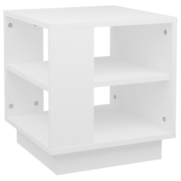 vidaXL Τραπεζάκι Σαλονιού Λευκό 40x40x43cm από Επεξεργασμένο Ξύλο 1 τεμ.