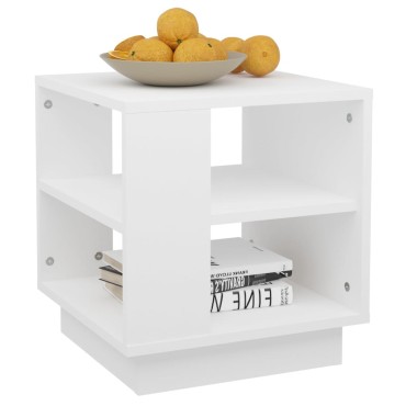 vidaXL Τραπεζάκι Σαλονιού Λευκό 40x40x43cm από Επεξεργασμένο Ξύλο 1 τεμ.