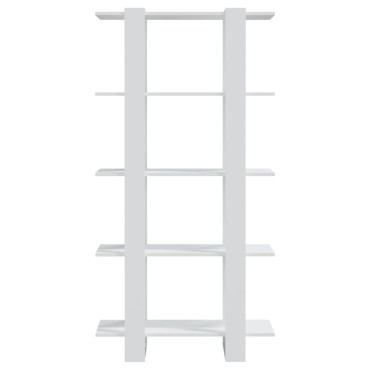vidaXL Βιβλιοθήκη/Διαχωρ. Χώρου Λευκό 80x30x160cm Επεξ. Ξύλο 1 τεμ.