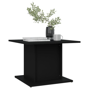vidaXL Τραπεζάκι Σαλονιού Μαύρο 55,5x55,5x40cm Επεξεργασμένο Ξύλο 1 τεμ.