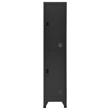 vidaXL Φοριαμός Ανθρακί 38x45x180cm από Ατσάλι 1 τεμ.