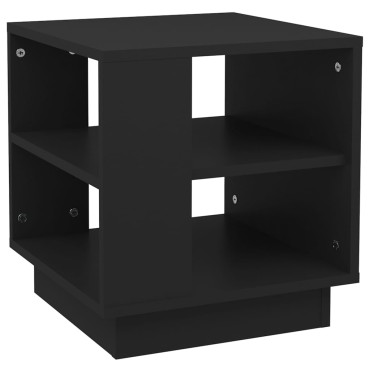 vidaXL Τραπεζάκι Σαλονιού Μαύρο 40x40x43cm από Επεξεργασμένο Ξύλο 1 τεμ.