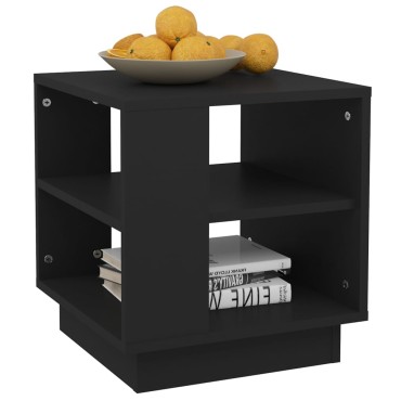 vidaXL Τραπεζάκι Σαλονιού Μαύρο 40x40x43cm από Επεξεργασμένο Ξύλο 1 τεμ.