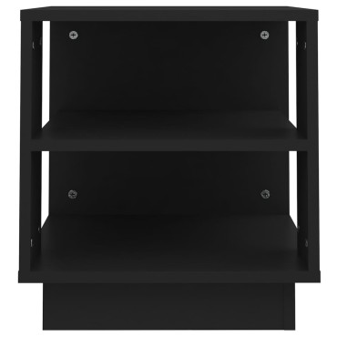 vidaXL Τραπεζάκι Σαλονιού Μαύρο 40x40x43cm από Επεξεργασμένο Ξύλο 1 τεμ.
