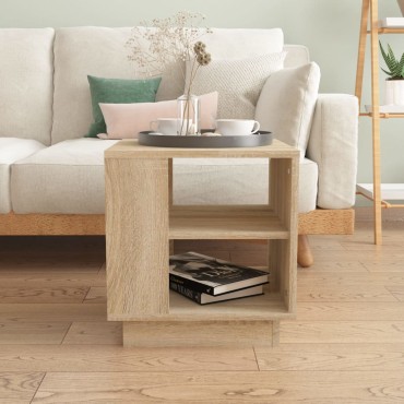 vidaXL Τραπεζάκι Σαλονιού Sonoma Δρυς 40x40x43cm Επεξεργασμένο Ξύλο 1 τεμ.