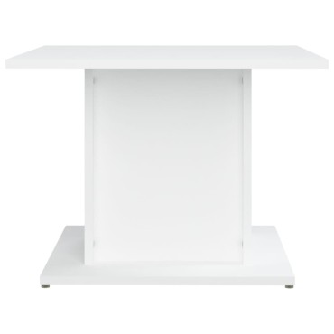 vidaXL Τραπεζάκι Σαλονιού Λευκό 55,5x55,5x40cm από Επεξ. Ξύλο 1 τεμ.