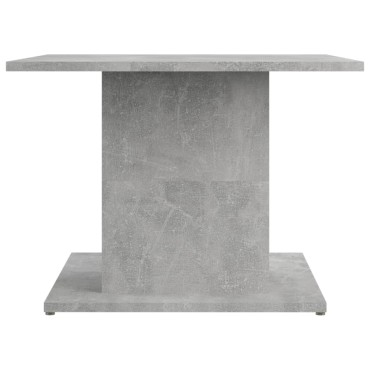 vidaXL Τραπεζάκι Σαλονιού Γκρι Σκυροδ. 55,5x55,5x40cm Επεξεργ. Ξύλο 1 τεμ.