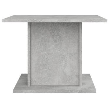 vidaXL Τραπεζάκι Σαλονιού Γκρι Σκυροδ. 55,5x55,5x40cm Επεξεργ. Ξύλο 1 τεμ.