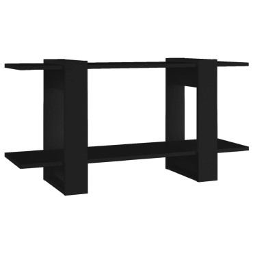 vidaXL Βιβλιοθήκη Ραφιέρα Μαύρη 100x30x51cm Επεξεργασμένο Ξύλο 1 τεμ.