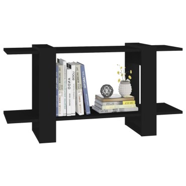 vidaXL Βιβλιοθήκη Ραφιέρα Μαύρη 100x30x51cm Επεξεργασμένο Ξύλο 1 τεμ.