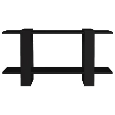 vidaXL Βιβλιοθήκη Ραφιέρα Μαύρη 100x30x51cm Επεξεργασμένο Ξύλο 1 τεμ.