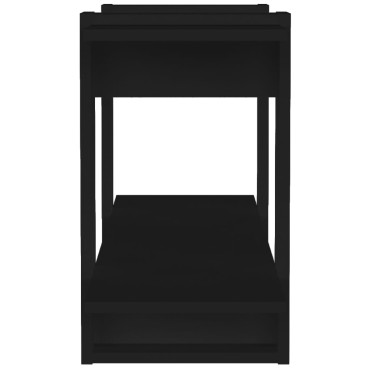vidaXL Βιβλιοθήκη Ραφιέρα Μαύρη 100x30x51cm Επεξεργασμένο Ξύλο 1 τεμ.