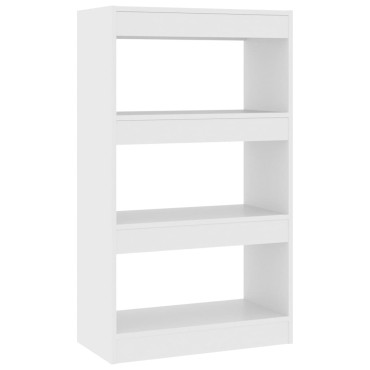 vidaXL Βιβλιοθήκη/Διαχωριστικό Χώρου Λευκό 60x24x155cm Επεξ. Ξύλο 1 τεμ.