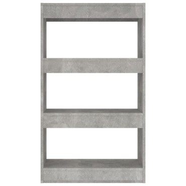 vidaXL Βιβλιοθήκη/Διαχωρισ. Χώρου Γκρι Σκυρ. 60x24x186cm Επεξ. Ξύλο 1 τεμ.