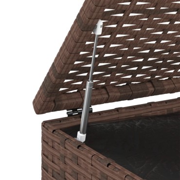 vidaXL Κουτί Μαξιλαριού Κήπου Καφέ 100x49x103,5cm Ρατάν Πολυαιθ. 1 τεμ.