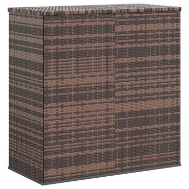 vidaXL Κουτί Μαξιλαριού Κήπου Καφέ 100x49x103,5cm Ρατάν Πολυαιθ. 1 τεμ.