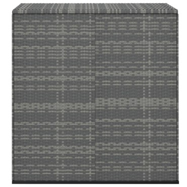 vidaXL Κουτί Μαξιλαριού Κήπου Γκρι 100x49x103,5cm Ρατάν Πολυαιθ. 1 τεμ.